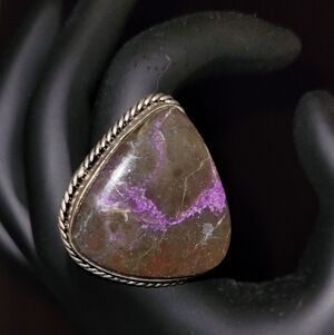 Purple and Brown Stone Ring